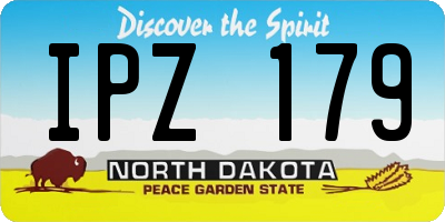 ND license plate IPZ179