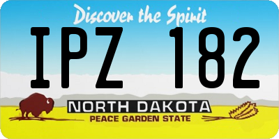 ND license plate IPZ182