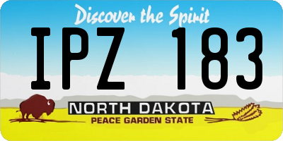 ND license plate IPZ183