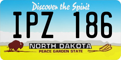 ND license plate IPZ186
