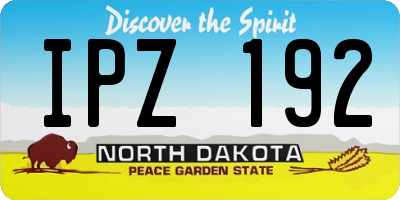 ND license plate IPZ192