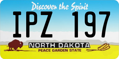 ND license plate IPZ197
