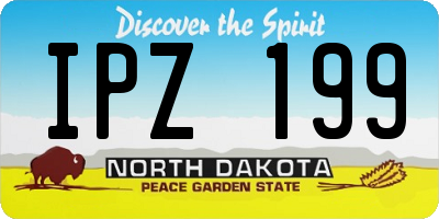 ND license plate IPZ199