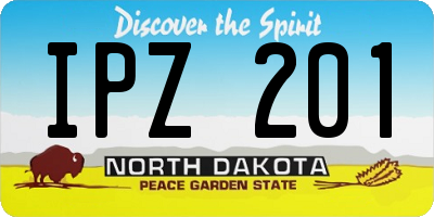 ND license plate IPZ201