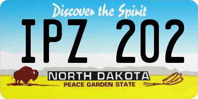 ND license plate IPZ202