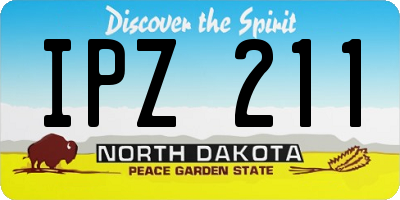 ND license plate IPZ211