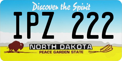 ND license plate IPZ222