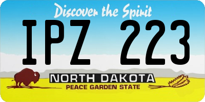 ND license plate IPZ223