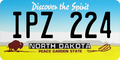 ND license plate IPZ224