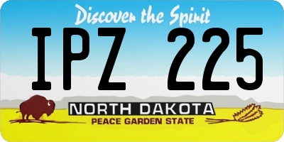 ND license plate IPZ225
