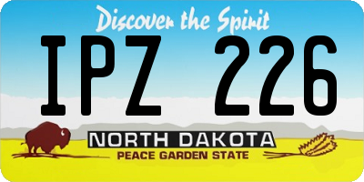 ND license plate IPZ226