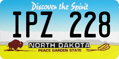 ND license plate IPZ228