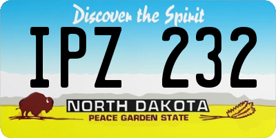 ND license plate IPZ232