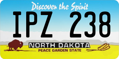 ND license plate IPZ238