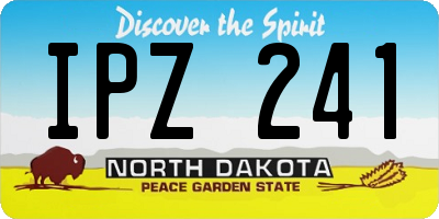 ND license plate IPZ241