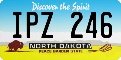 ND license plate IPZ246