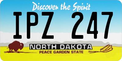 ND license plate IPZ247