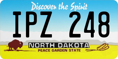 ND license plate IPZ248