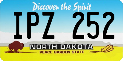 ND license plate IPZ252