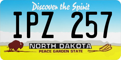 ND license plate IPZ257