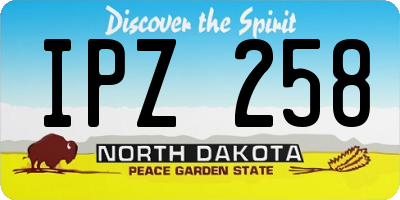 ND license plate IPZ258