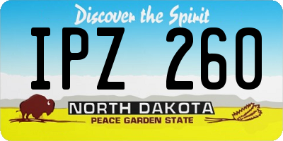 ND license plate IPZ260