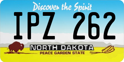 ND license plate IPZ262