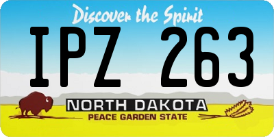 ND license plate IPZ263