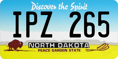 ND license plate IPZ265