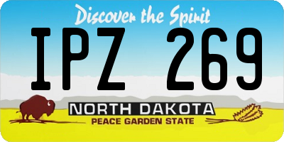 ND license plate IPZ269