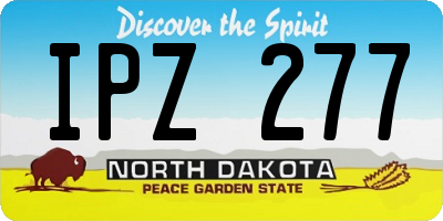 ND license plate IPZ277