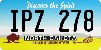 ND license plate IPZ278
