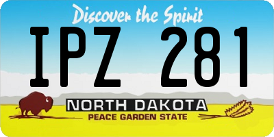 ND license plate IPZ281
