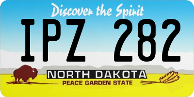 ND license plate IPZ282