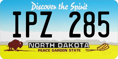 ND license plate IPZ285