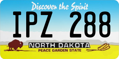 ND license plate IPZ288