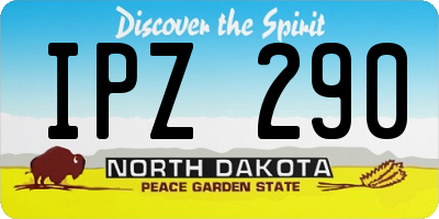 ND license plate IPZ290