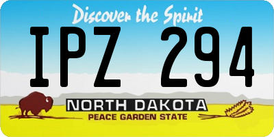 ND license plate IPZ294