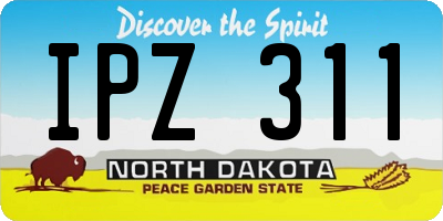 ND license plate IPZ311