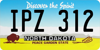 ND license plate IPZ312