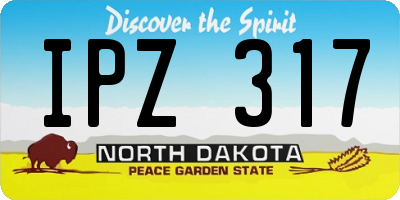 ND license plate IPZ317