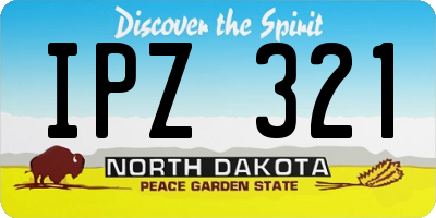 ND license plate IPZ321