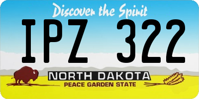 ND license plate IPZ322