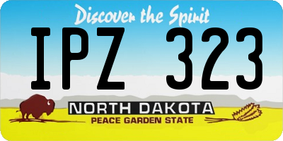 ND license plate IPZ323