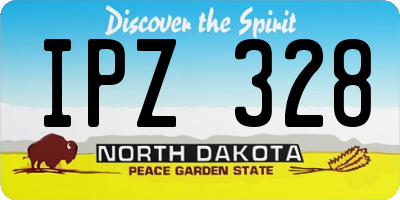 ND license plate IPZ328
