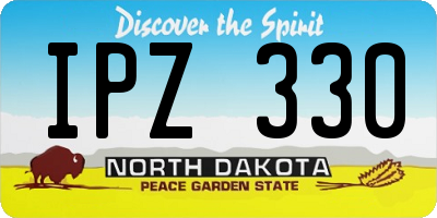 ND license plate IPZ330