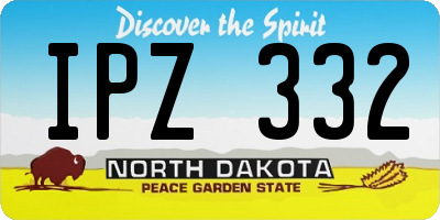 ND license plate IPZ332