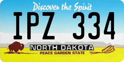 ND license plate IPZ334