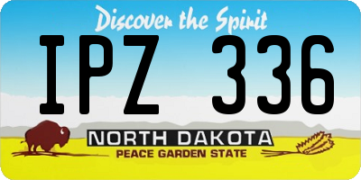 ND license plate IPZ336
