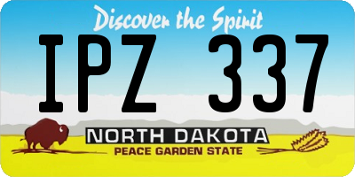 ND license plate IPZ337